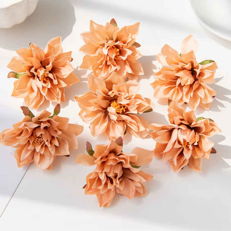 10/20 pièces 7CM fleurs artificielles soie étamine Gerbera maison mariage décor extérieur jardin Scr
