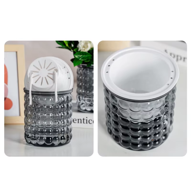 Pot de fleurs hydroponique pour paresseux, automatique, absorbant l'eau, double couche, plastique, a