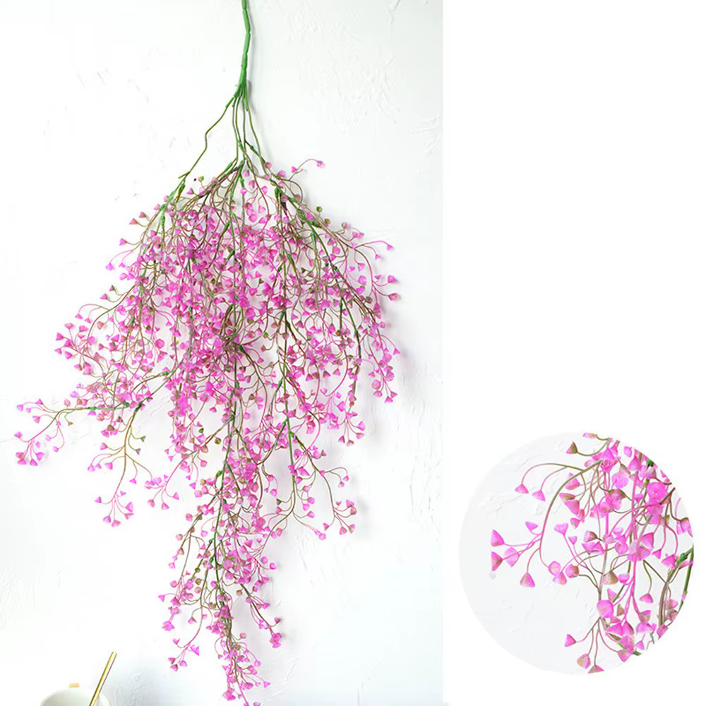 Plantes artificielles en plastique, fleurs artificielles, feuilles suspendues réalistes, lianes fait