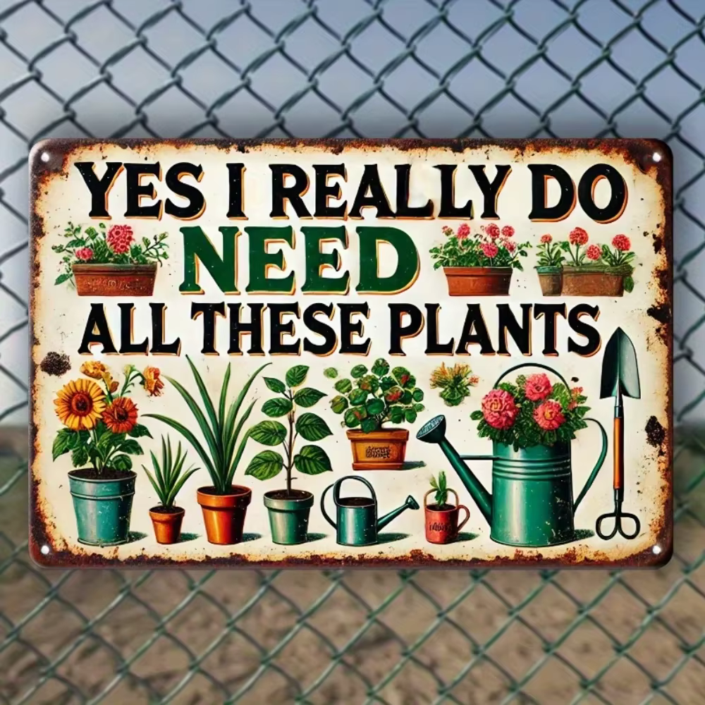 HomePlantProDecor Panneau rustique "Yes, I Really Do" |   Panneau de fibres de bois avec illustratio