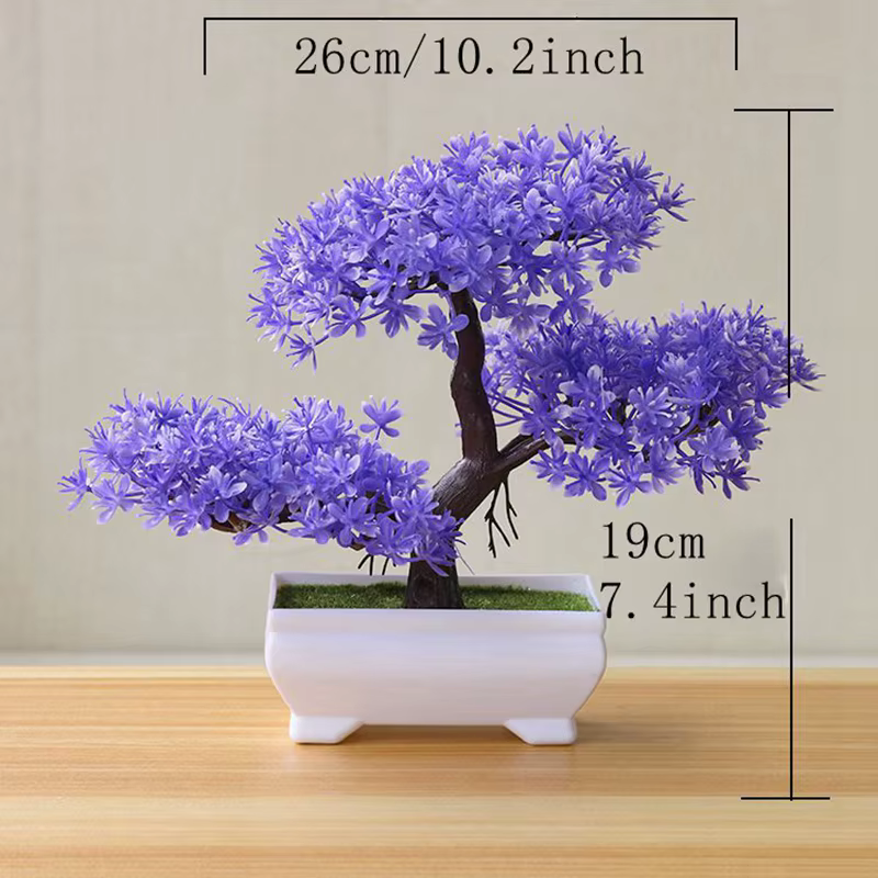 Plantes artificielles de simulation de bonsaï, plantes en pot pour table de jardin, maison, chambre 