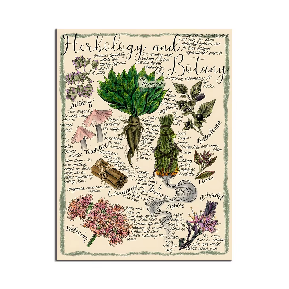 Manuel Mandrake : impressions d'herbes et de botanique, boissons et tisane, page de manuel du basili