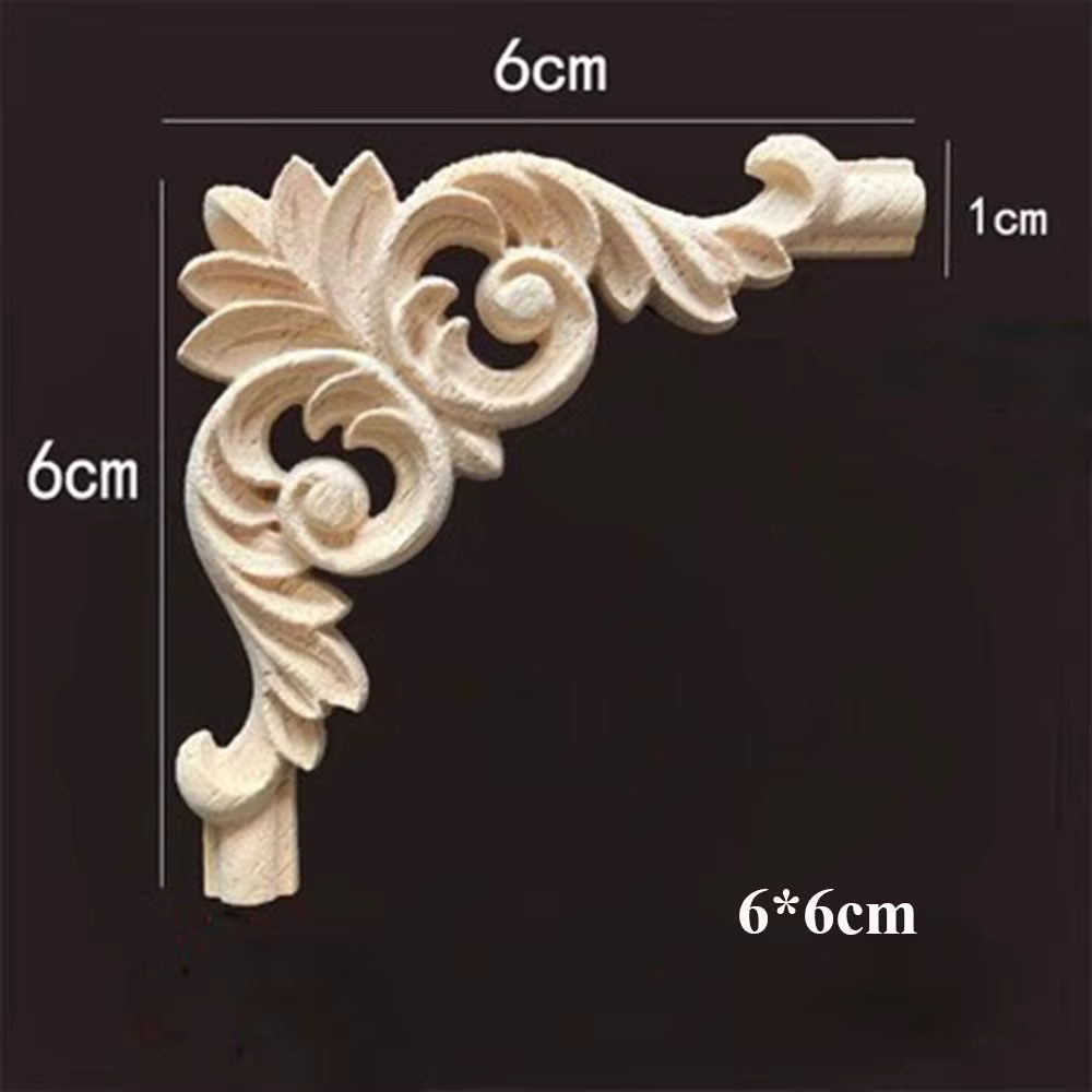 Artisanat sculpté en bois Floral naturel de haute qualité, multi-styles uniques, pièces de meubles d