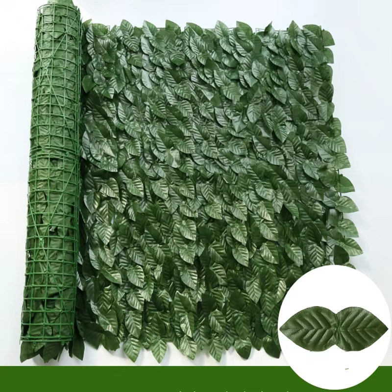 Panneaux de clôture de haie de lierre artificiel de 300cm, fausses plantes vertes, feuille d'écran d