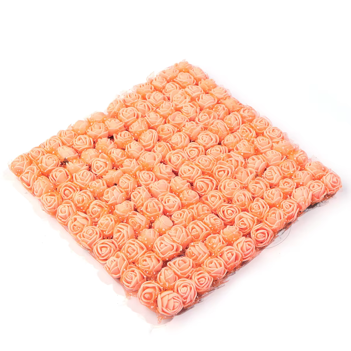    144 pièces 1.7 cm Mini dentelle Pe Rose mousse têtes de fleurs Bouquet pour mariage décoration d