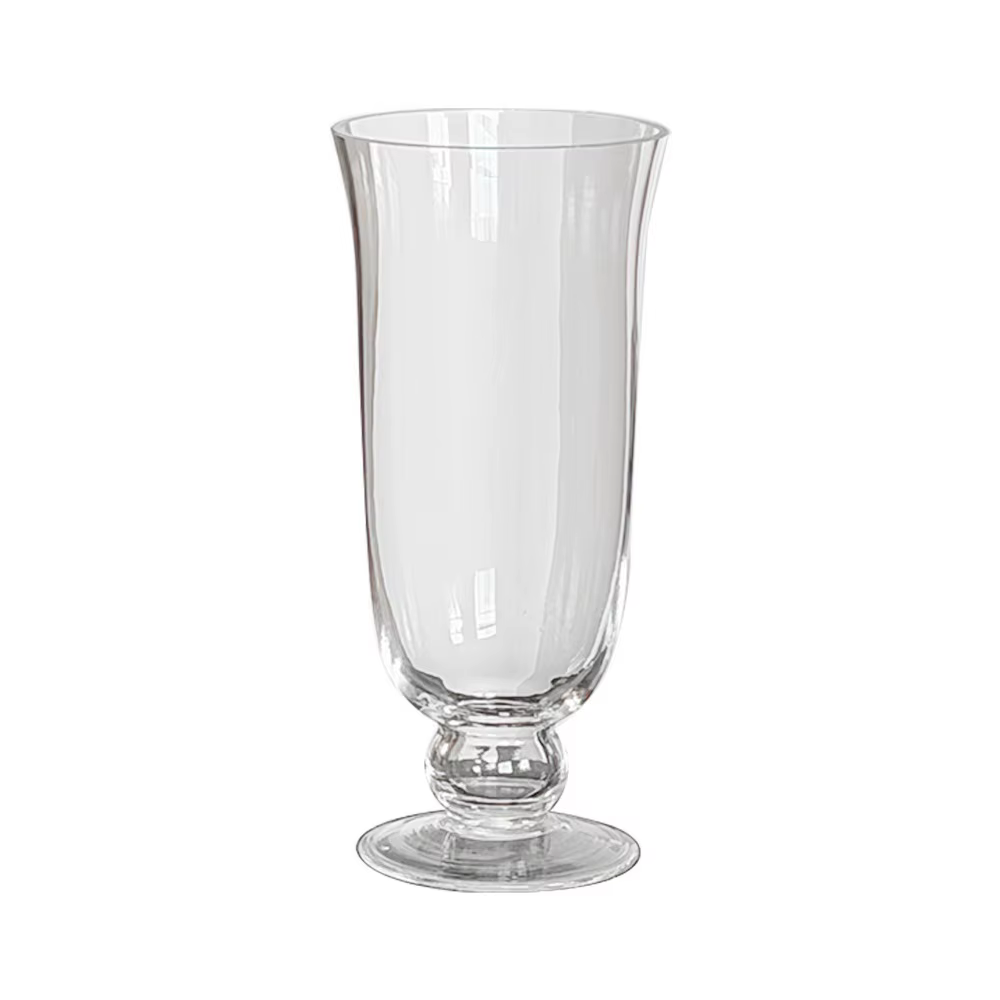 Vase à fleurs en verre transparent, minimaliste, permettant la transmission de la lumière, pot de fl