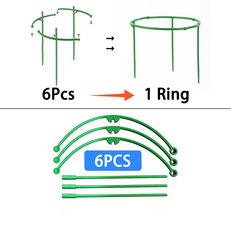 Piquets de Support pour plantes, treillis demi-cercle pour plantes en pot, bonsaï, Support de fleurs