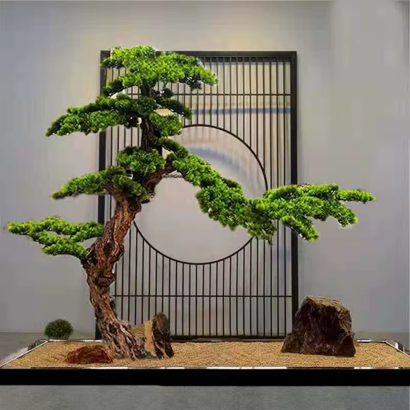 W-142 Arbres artificiels en cèdre et en pin, petit arbre de pin artificiel, plante artificielle en p