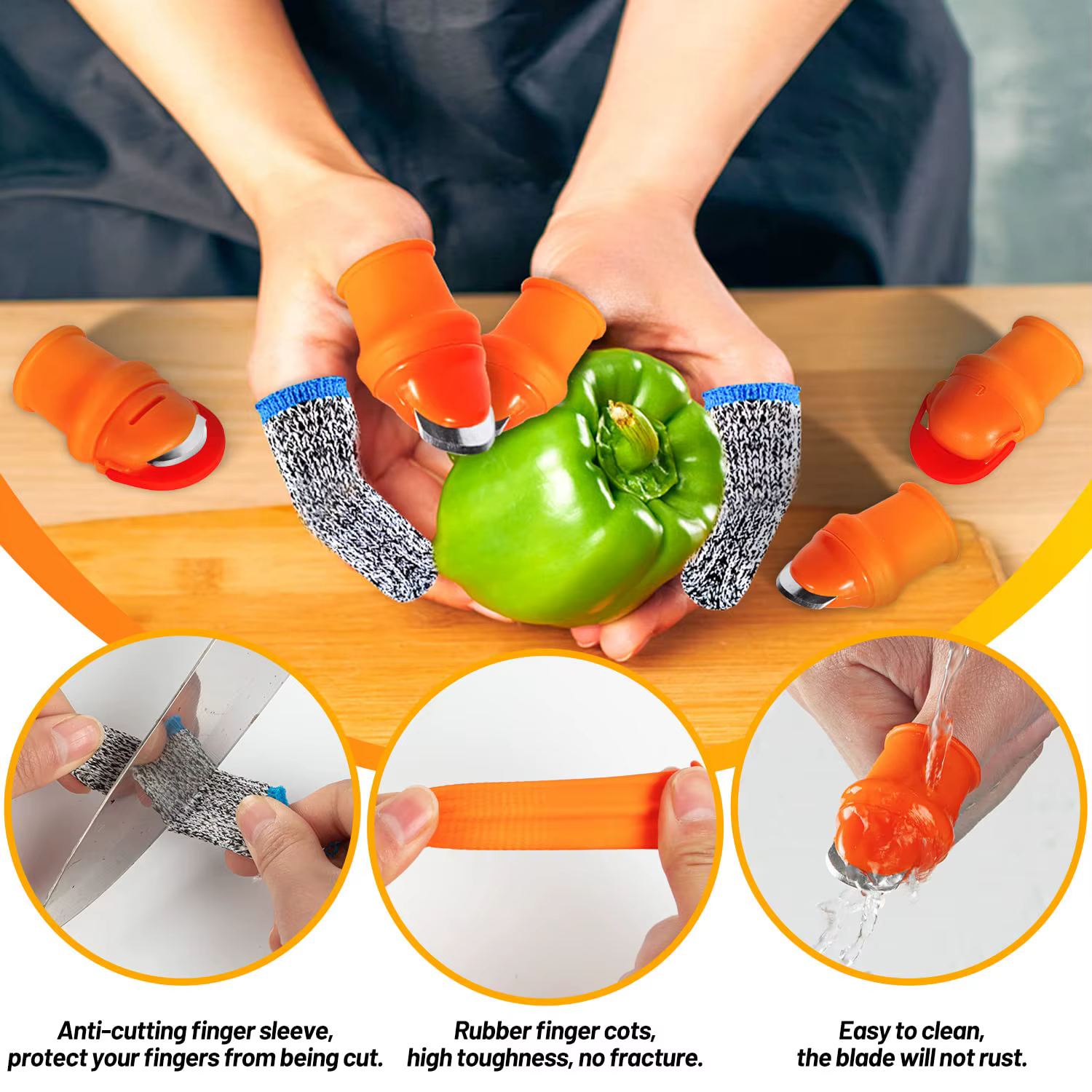 Couteau à pouce en Silicone pour jardinage, outil de récolte, séparateur, protection des doigts, pla