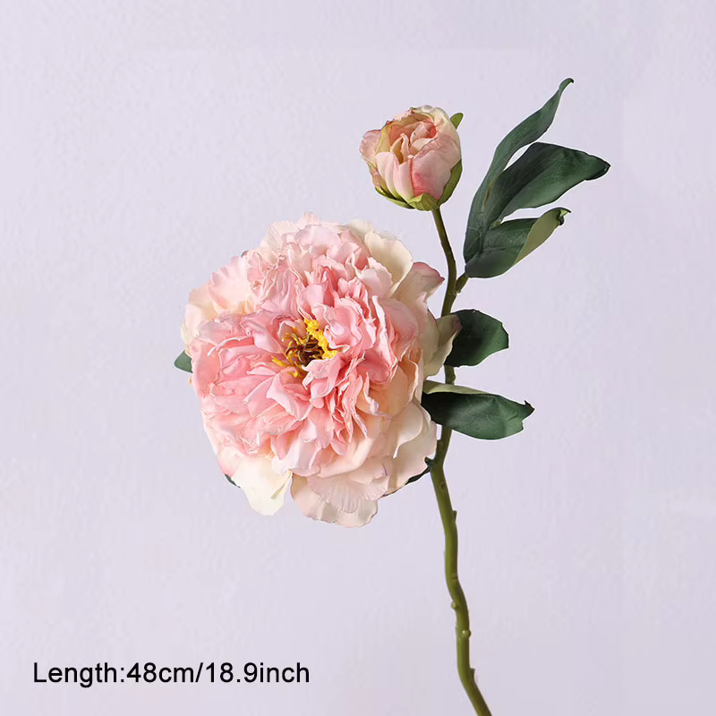 Fleurs artificielles pivoine Rose fleurs en soie pour mariage bureau salle fête maison Bouquet faux 