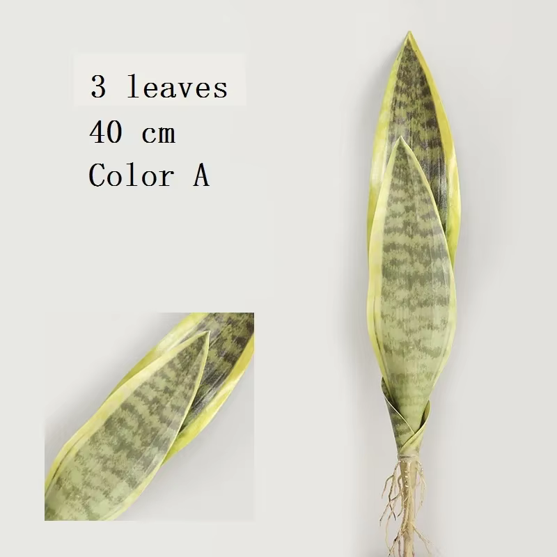 Plantes artificielles Sansevieria, branche pour décoration bonsaï, faux feuilles de tigre Piran en p