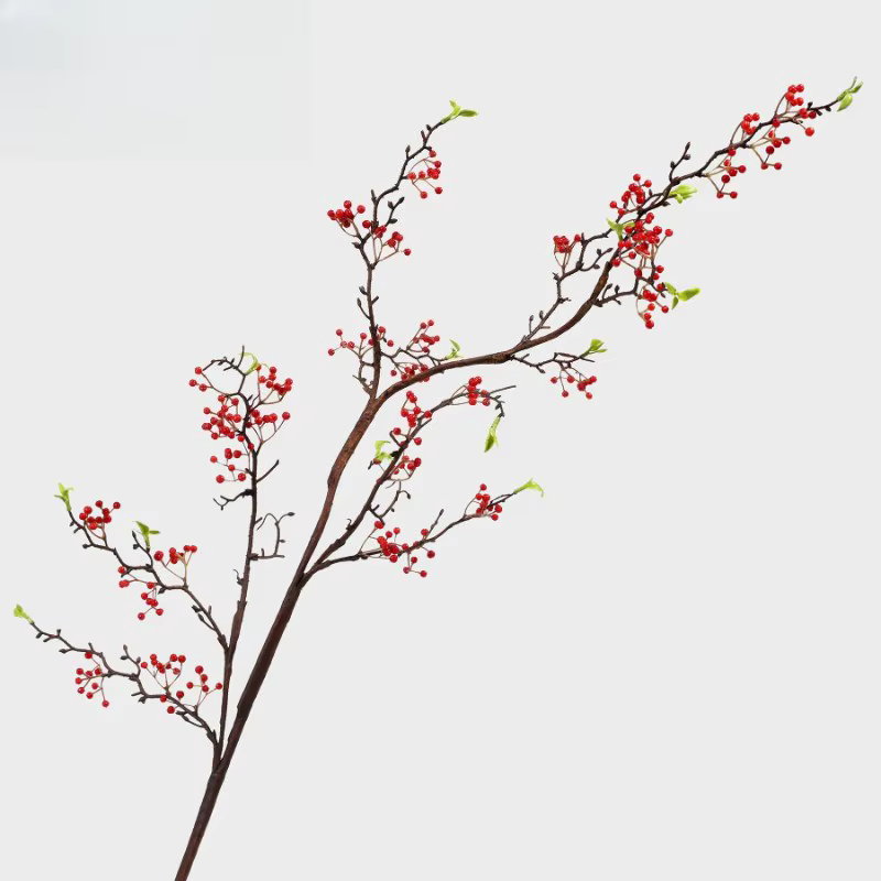 Zanthoxylum – plantes vertes artificielles en plastique, nouveau Style chinois, décoration de centre
