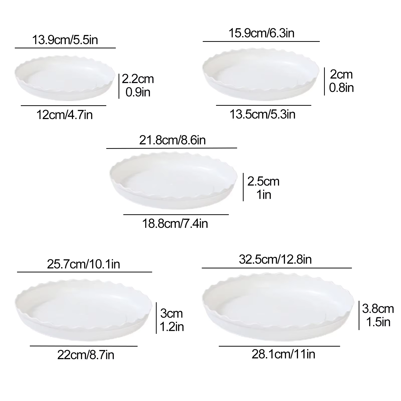 Base de châssis mobile ronde goutte à goutte, plante en plastique durable, décoration intérieure et