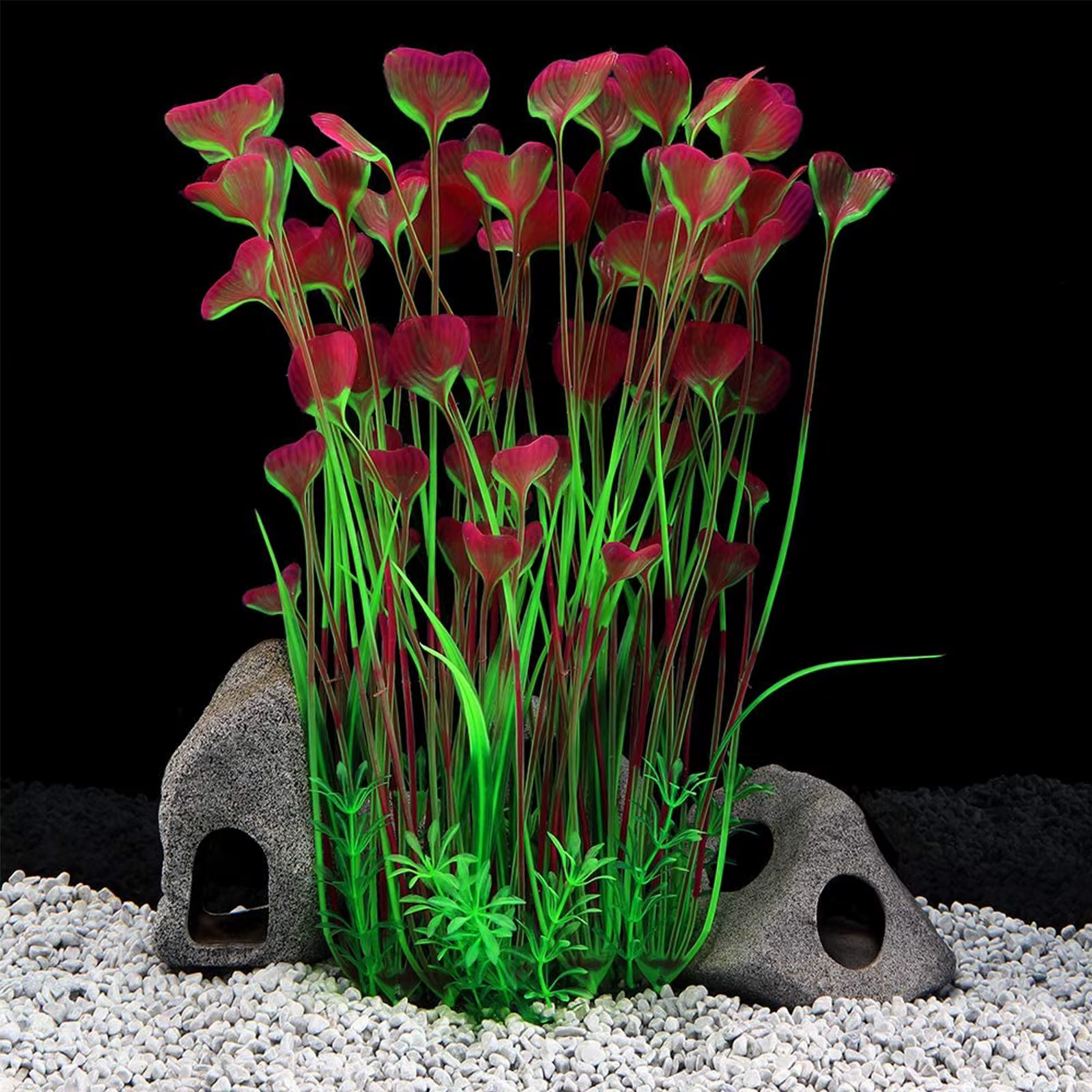 Décorations de plantes d'aquarium artificielles réalistes – Couleurs vives, idéales pour tous les aq