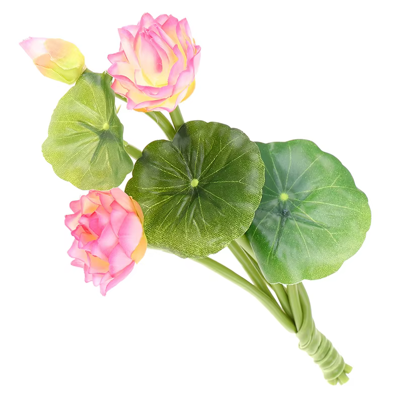 Simulation de Lotus, fleur artificielle, nénuphar, Micro paysage, décoration de plantes pour la mais