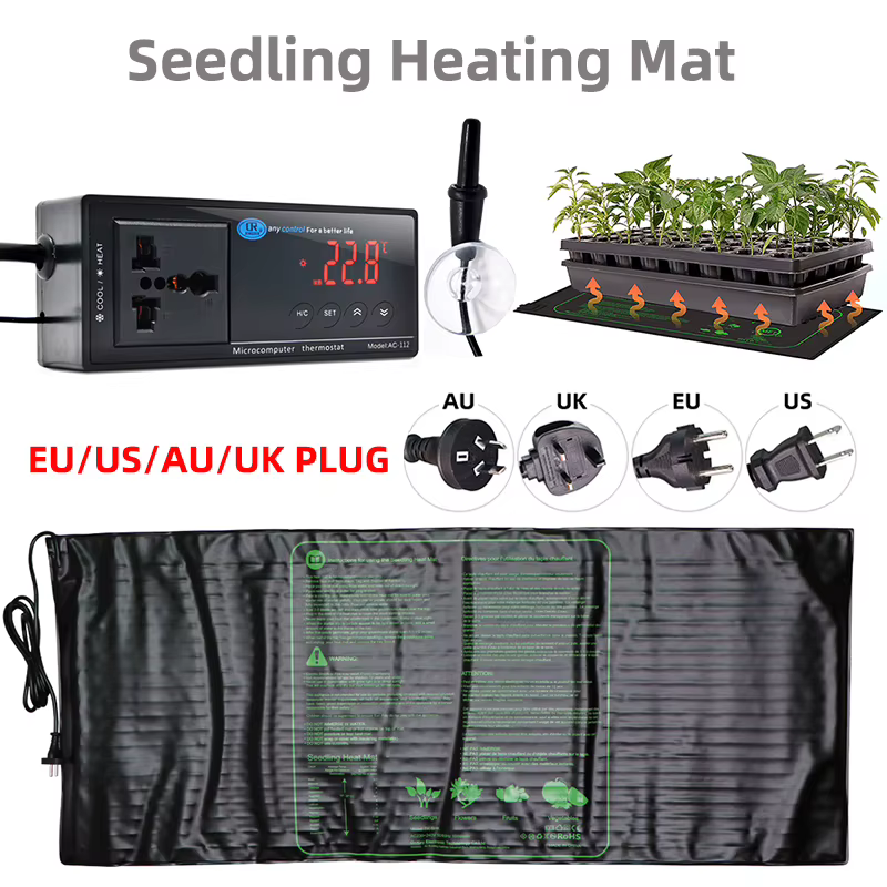 Polymères de chauffage des plantes avec thermostat numérique, contrôleur pour les cadres, démarrage 