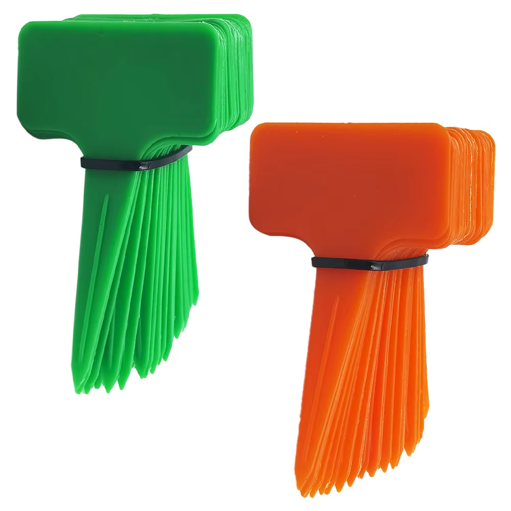 Étiquettes de plantes imperméables en plastique en forme de T, marqueur 59x98mm, pour semis de fleur