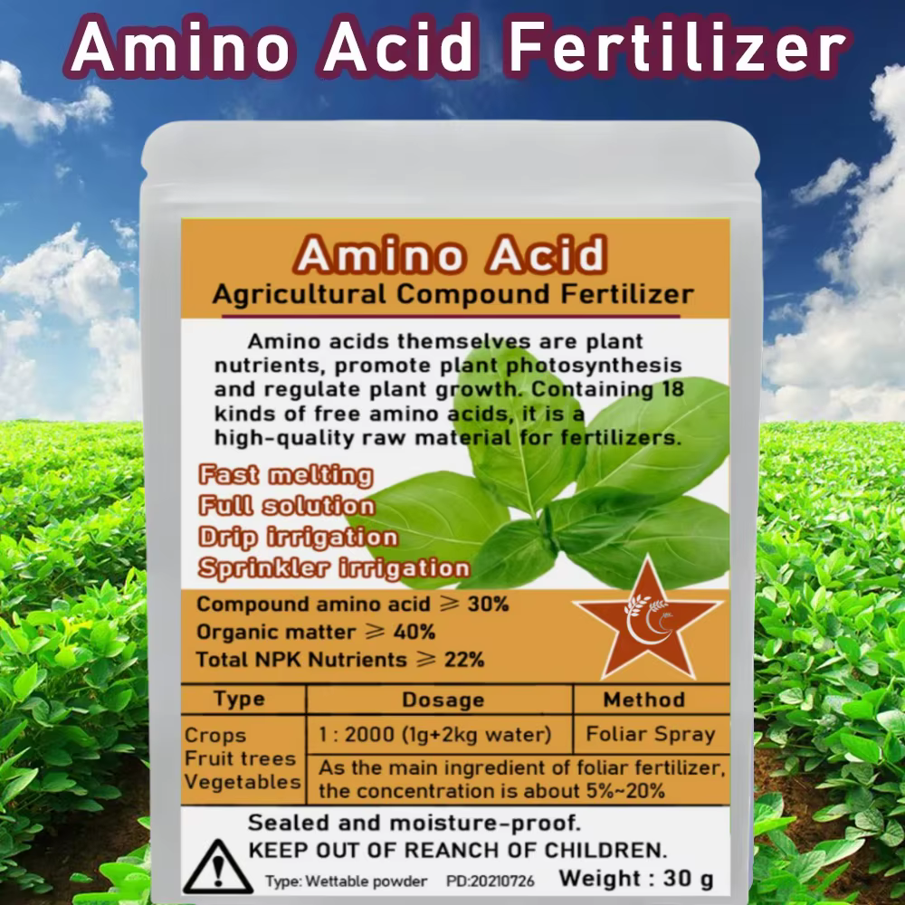 Poudre d'engrais d'acide aminé composé 30 G, Npk, azote-phosphate-potassium, supplément sûr, Nutriti