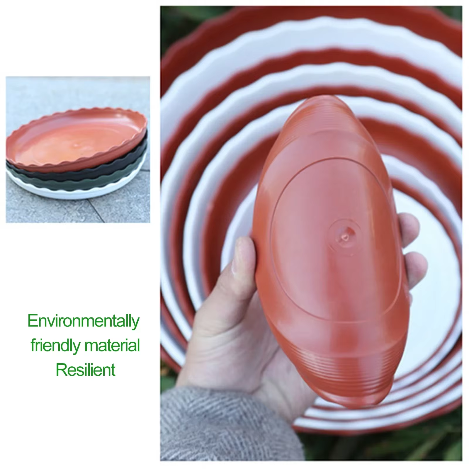 Base de châssis mobile ronde goutte à goutte, plante en plastique durable, décoration intérieure et