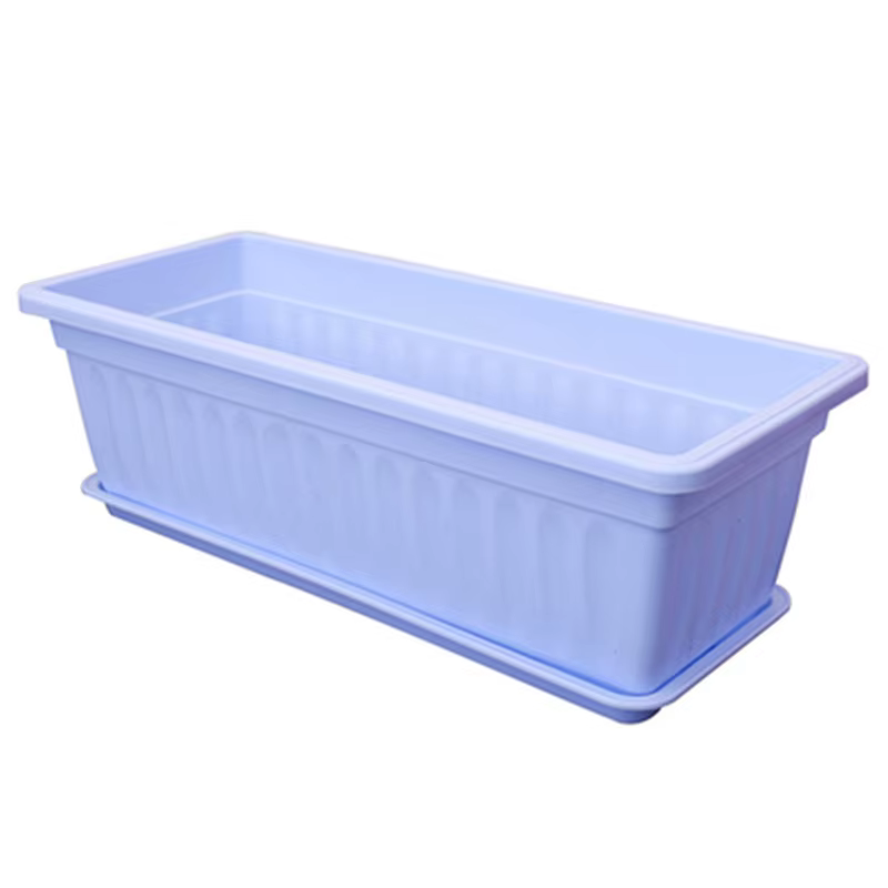 Pots de fleurs rectangulaires en plastique respirant, 1 ensemble de jardinières pour légumes, pour b
