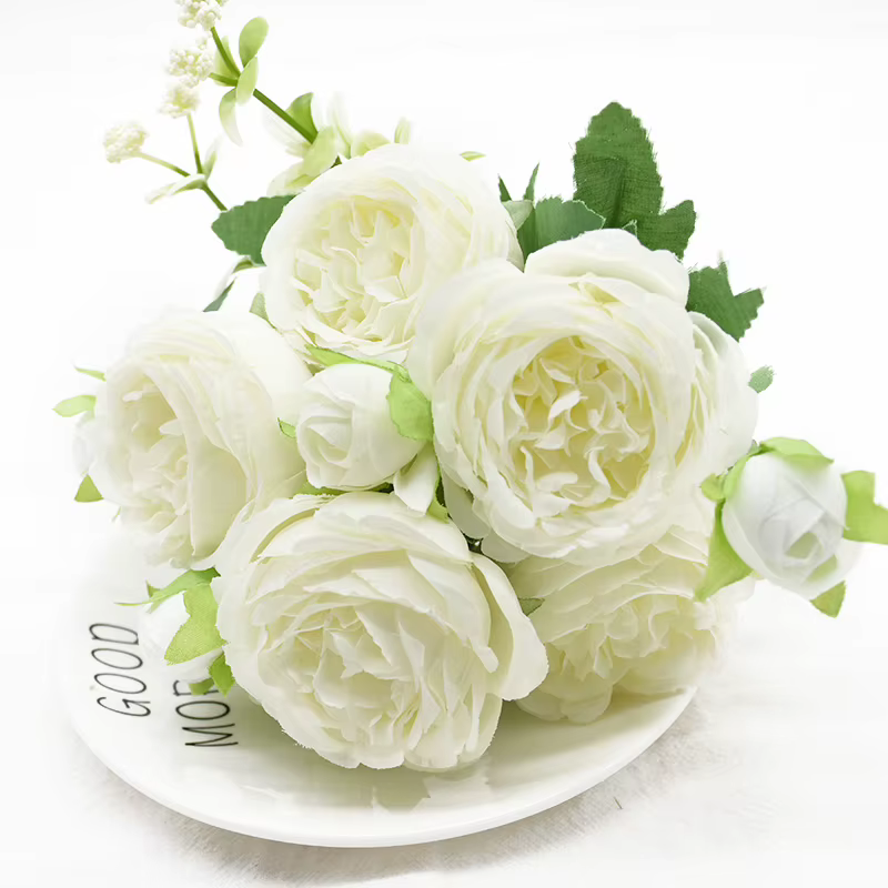 Fleur artificielle pivoine, bouquet de mariée, décoration intérieure, mariage, bricolage, fête des m