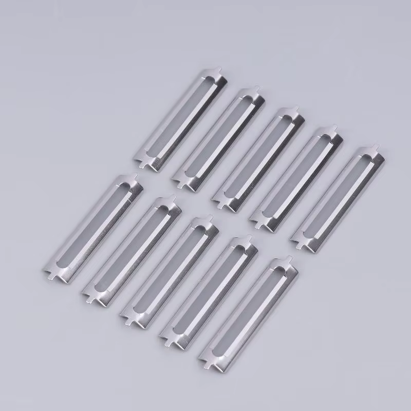 Lot de 10 lames de pelage doubles, en acier inoxydable, multi-usages pour les asperges, outils de cu