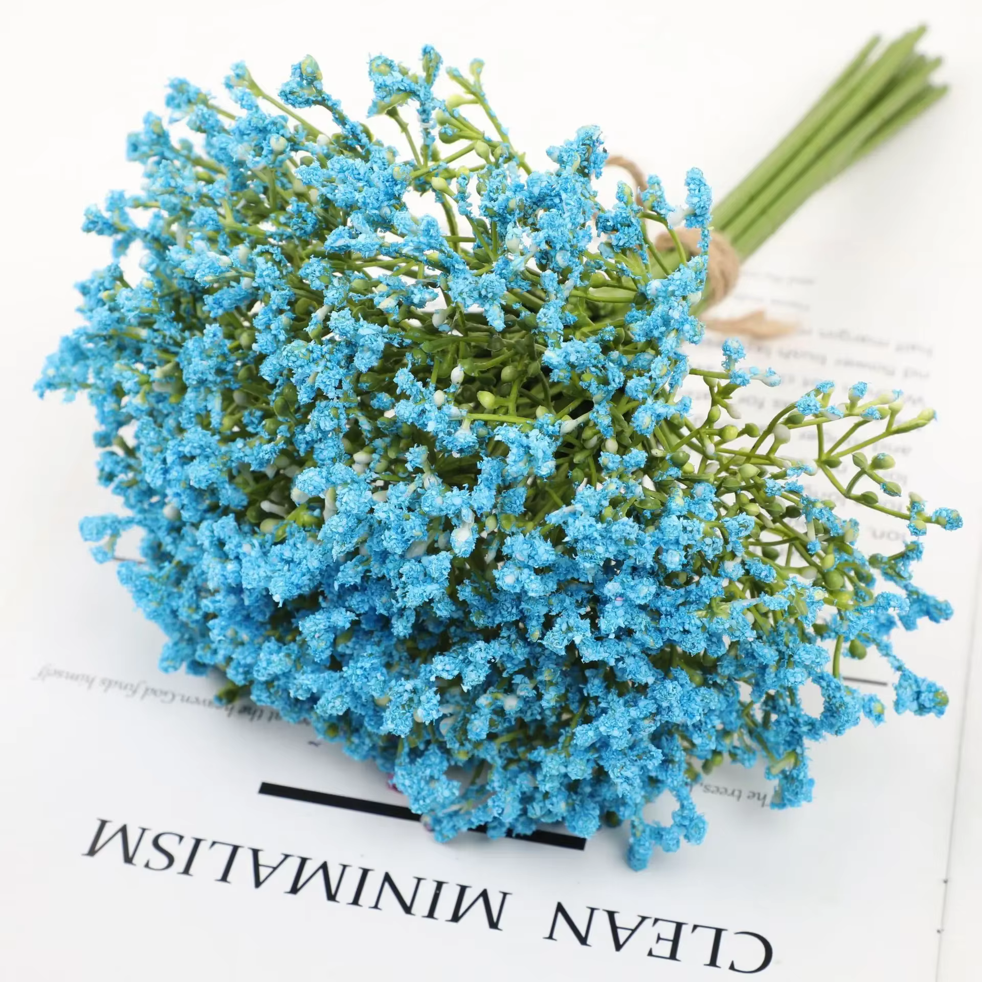 Bouquet de gypsophile artificielles, 12 pièces/ensemble, fausses fleurs, pour un mariage