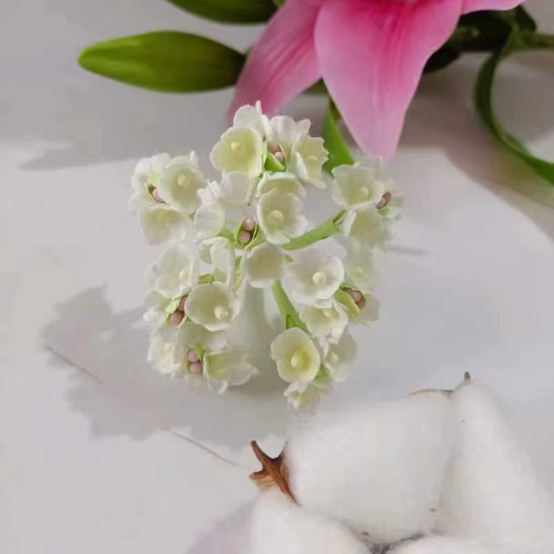 Mini bouquet de roses artificielles en papier, 8 pièces/40 têtes, 1 cm, fausses fleurs, pour un mari
