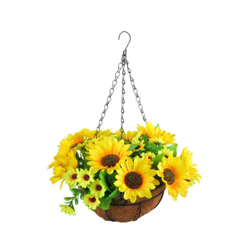 Paniers suspendus guirlandes fleurs de maison pour Patio pelouse jardin décor, pour la décoration d'