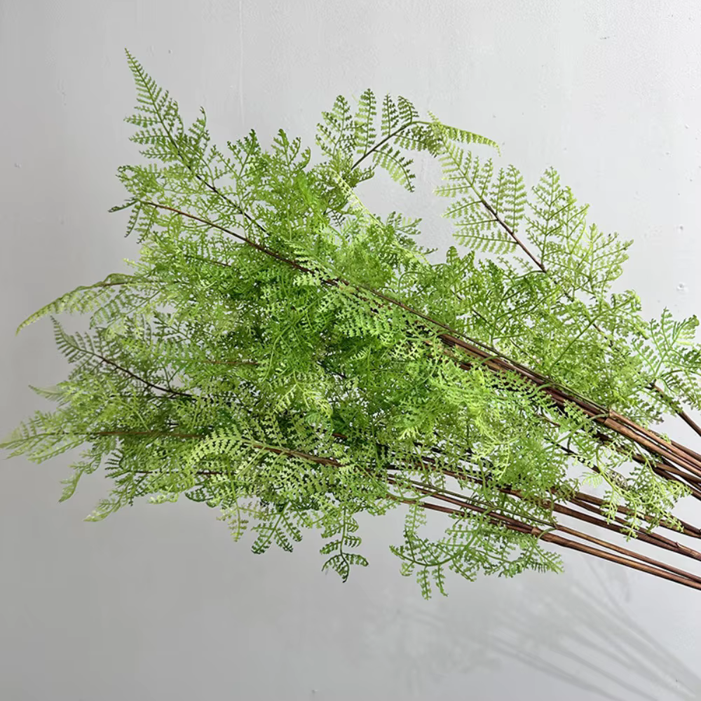 Branches de plantes de fougère artificielles réalistes, faites à la main, élégantes, vertes artifici