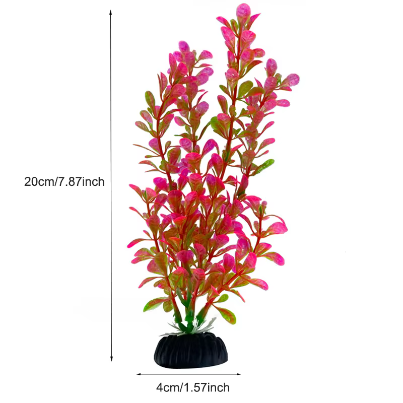Plantes artificielles de décoration d'aquarium plantes aquatiques en plastique plantes sous-marines 