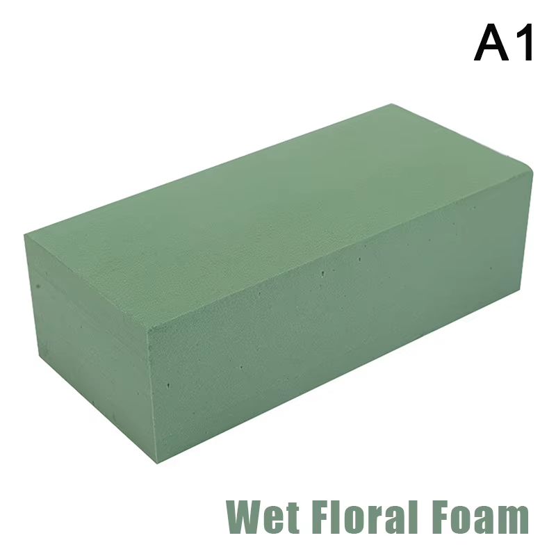 Briques de mousse florales sèches carrées, support sec Él, fleur de boue, blocs de mousse de Gand, f