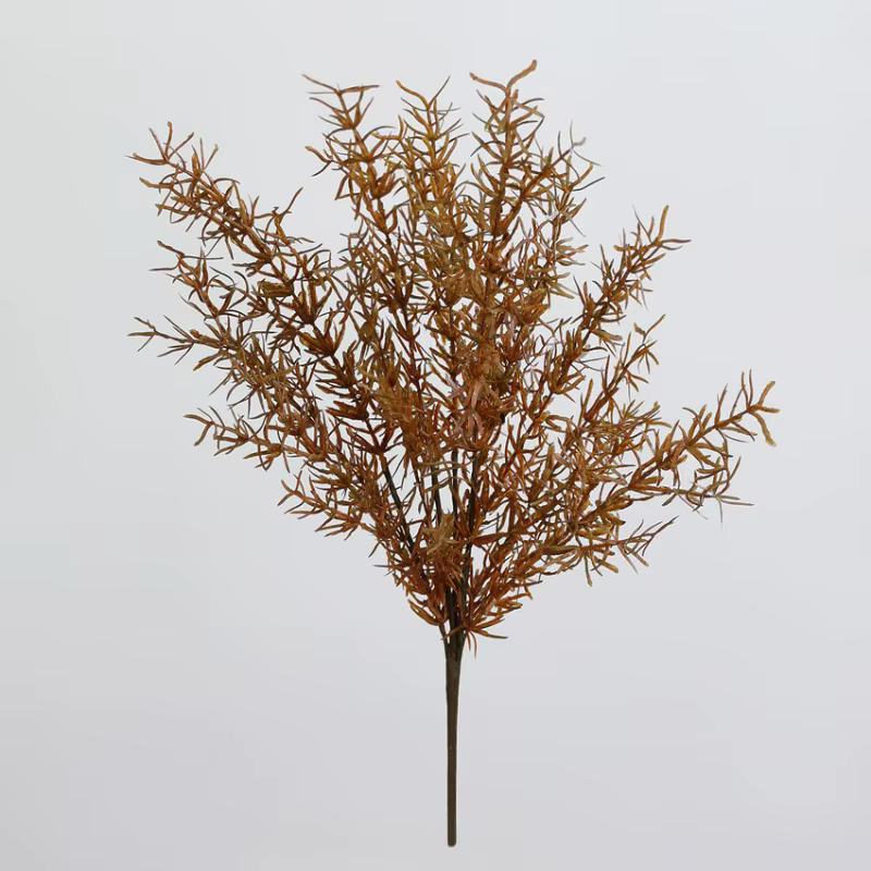 Plante verte artificielle en plastique, 3 pièces, feuilles de fougère d'automne, fausse fleur, décor