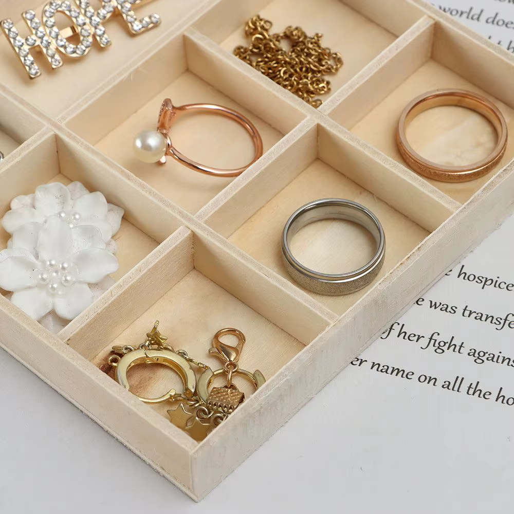 Boîte de rangement en bois pour pot de fleurs, support de bonsaï, présentoir à bijoux, palette de bu