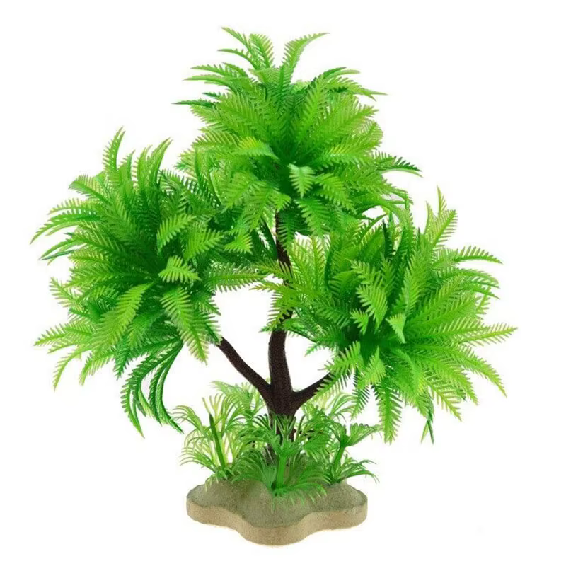 Simulation décorative d'aquarium plante eau aquatique herbe visualisation feuilles artificielles sou
