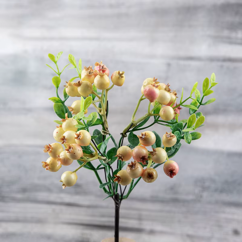 Baies de Noël artificielles en mousse, fleurs de fruits, fleurs de mariage, accessoires pour la déco
