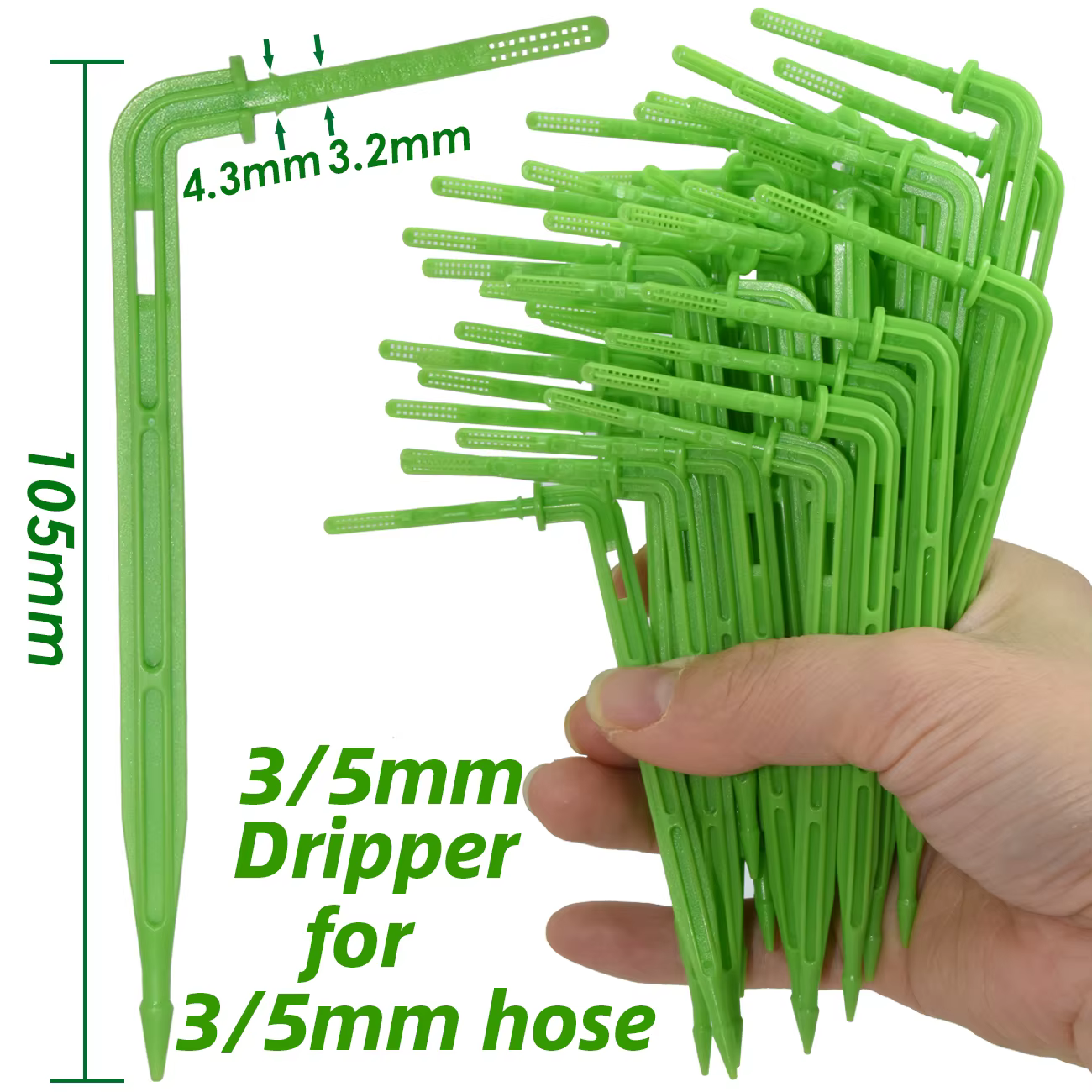 SPRINCLE-Système d'irrigation goutte-à-goutte à coude vert pour bonsaï en pot, tuyau d'arrosage auto