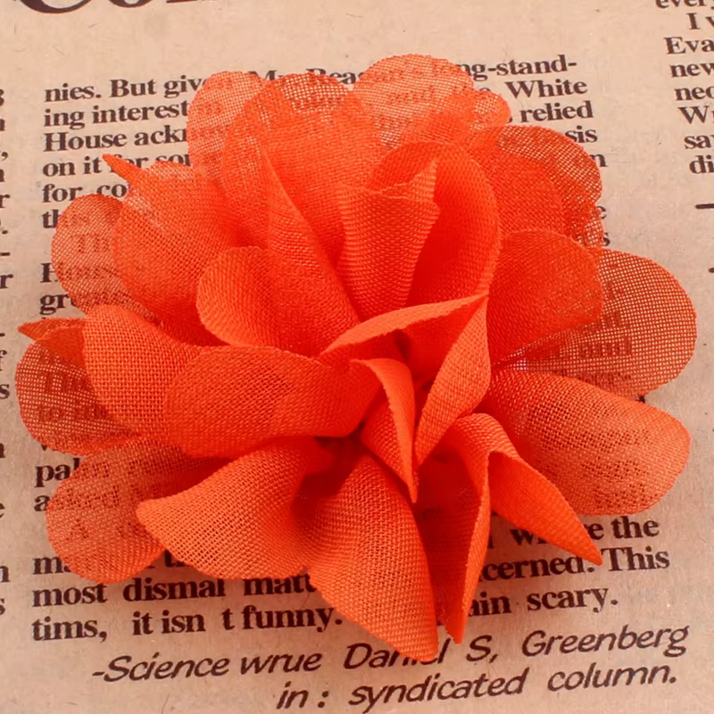 Fleurs artificielles en mousseline de soie, 5cm, 2 ", 20 pièces, pour Boutique, bandeau, Scrapbook, 