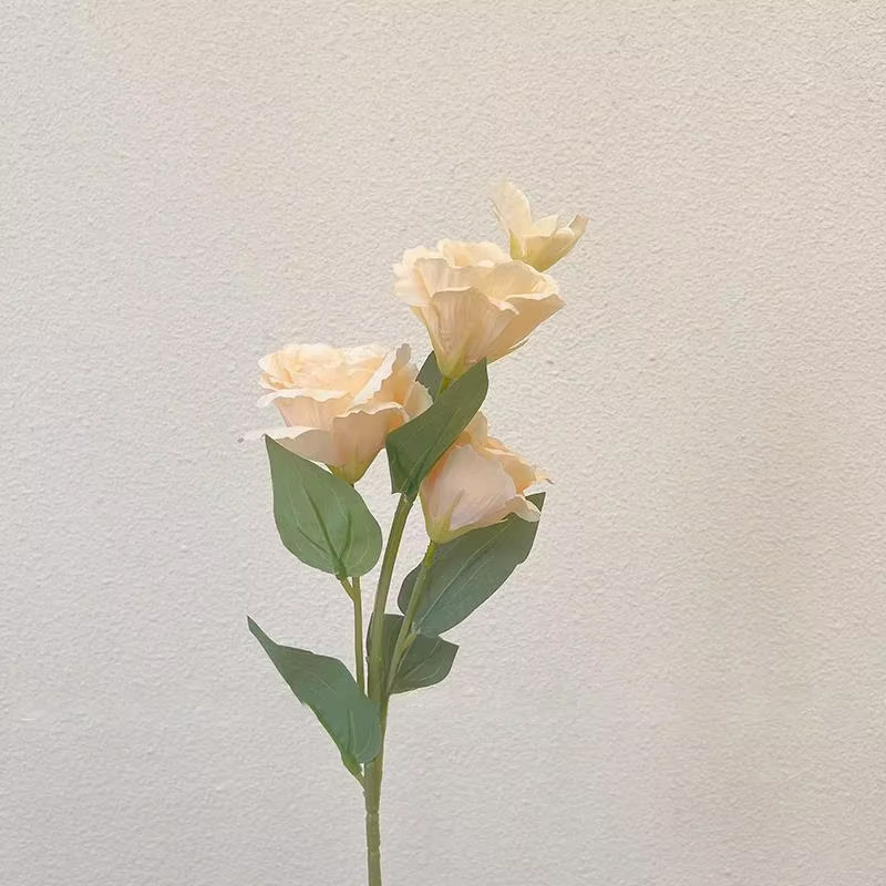 Grands Roses artificielles Eustoma Grandiflorum, Simulation de fleurs en soie, pour maison, mariage,