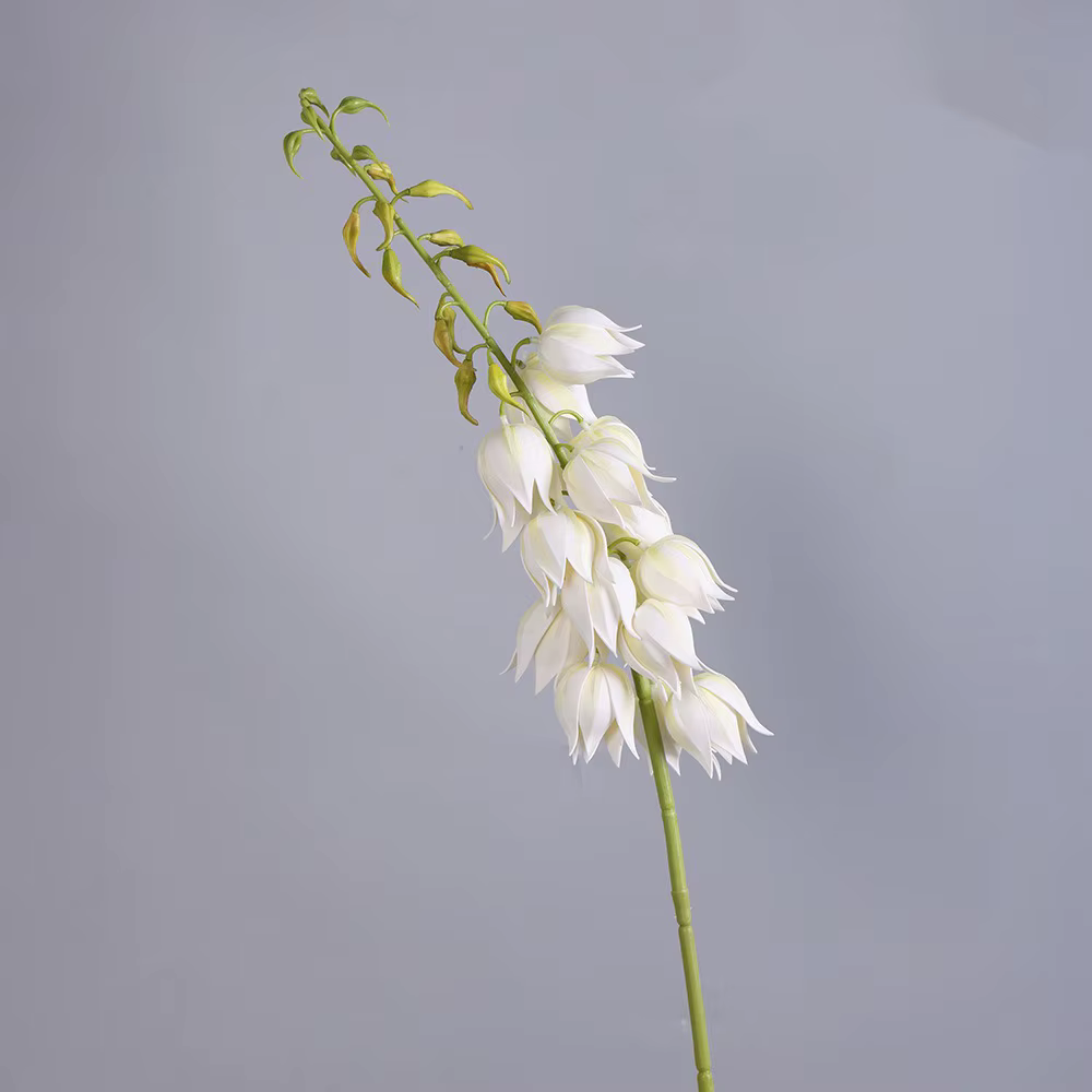 Tige de Yucca Artificielle en Forme de Cloche, Plastique, Toucher Réaliste, Fleur Suspendue, Tige Ha