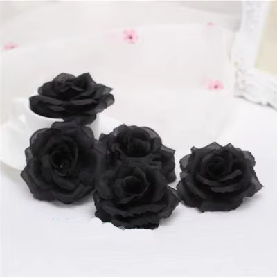 10 pièces 8 cm bordeaux artificielle Rose tête de fleur pour la décoration de mariage cadeau de sain