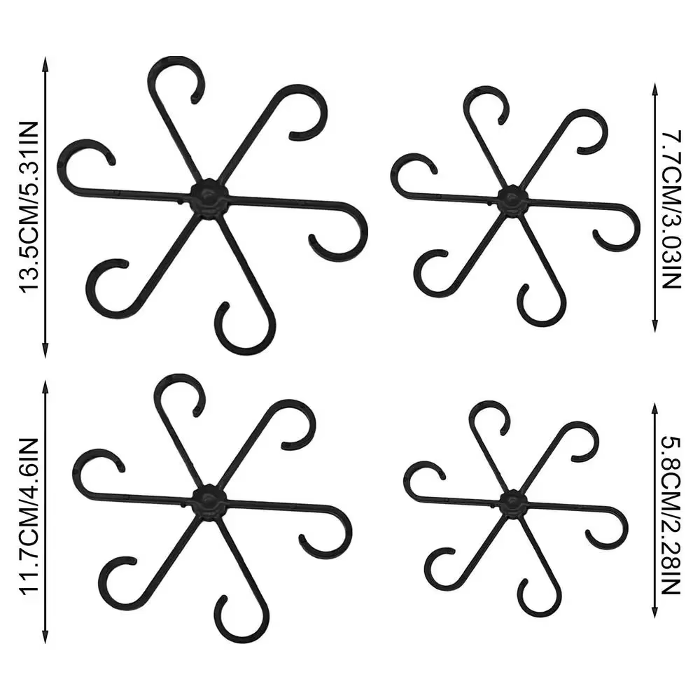 Clips de Support pour plantes grimpantes, 4 pièces, collection de tiges de fleurs, support de fixati