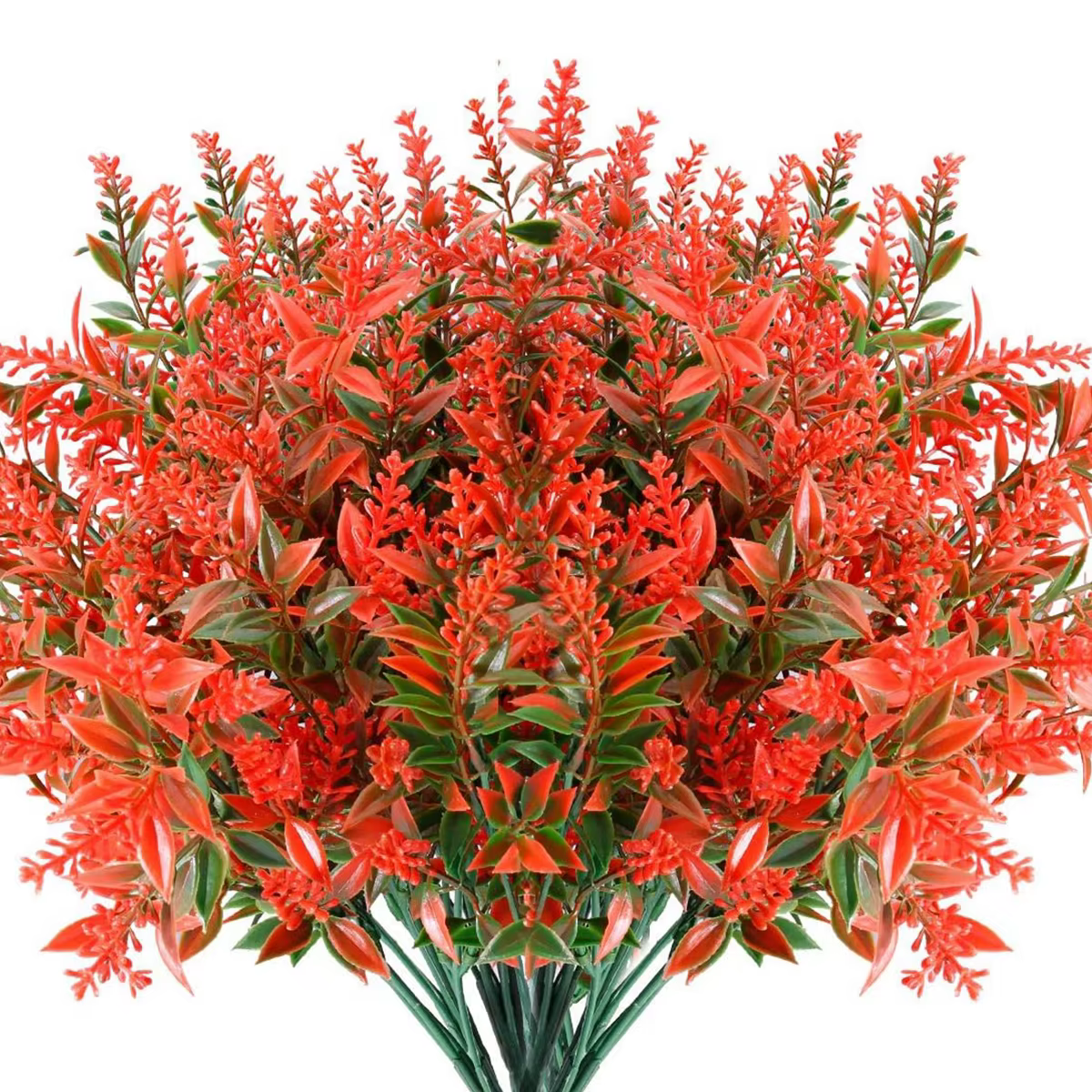 6Pcs Plante Artificielle Lavande Bouquet De Mariage Maison Chambre Ornement Extérieur Jardin Cour Fe