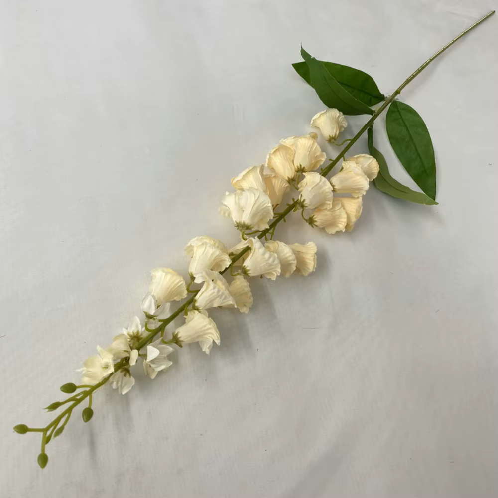 Nouvelles longues tiges de lys artificiels en soie, fausses fleurs décoratives, plantes artificielle