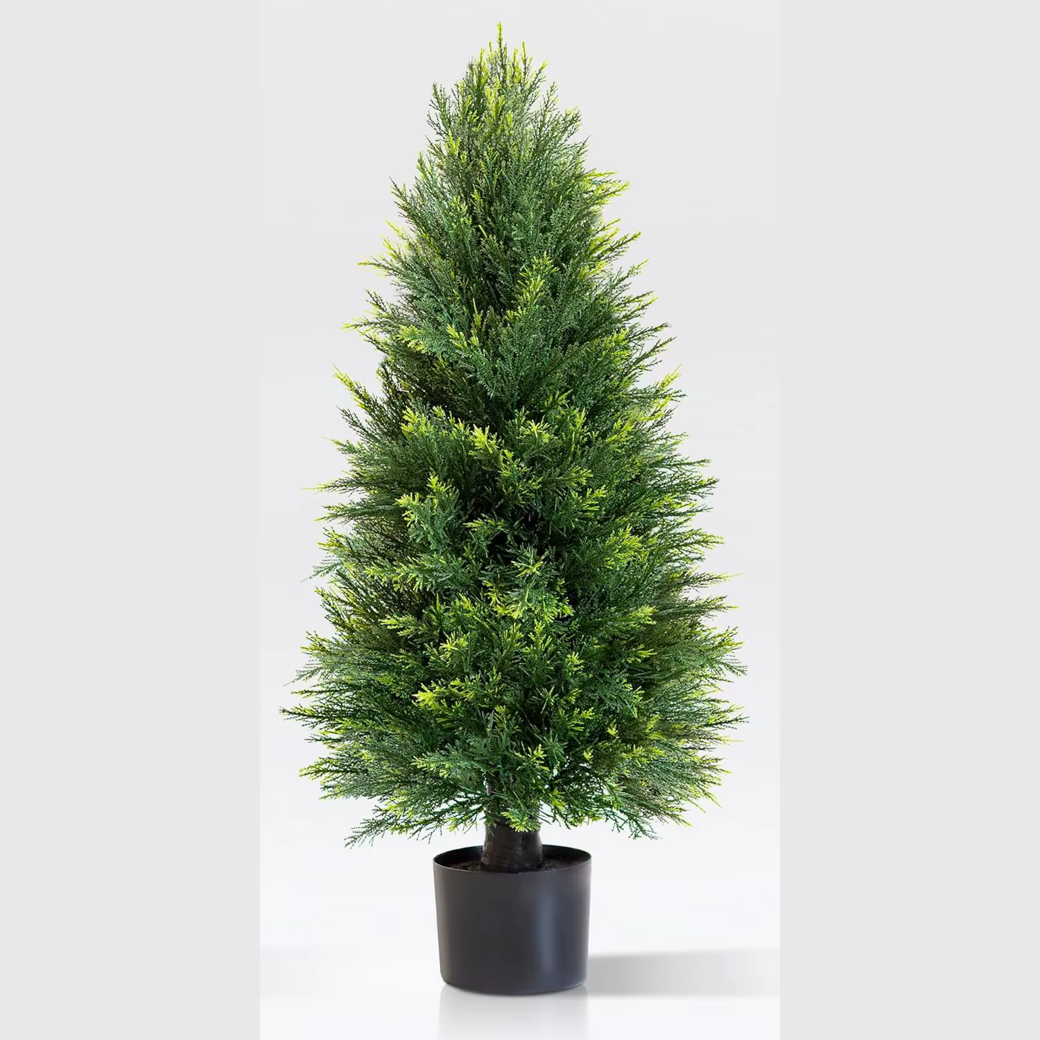 Plantes vertes artificielles en pot (pins et cyprès) pour décorations de Noël, arbres artificiels pe