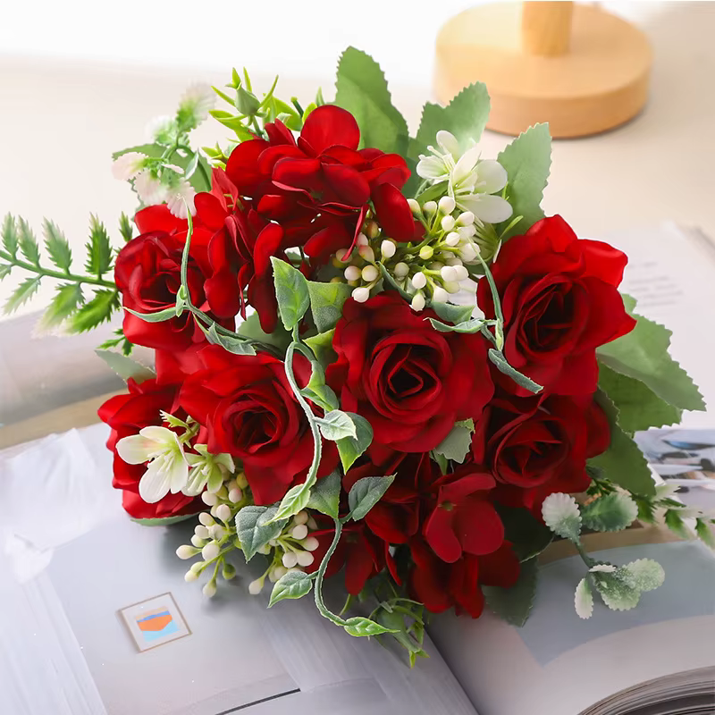 Rose artificielle fleur rêveur coin Rose soie fleur mariage décoration de la maison fausse fleur déc