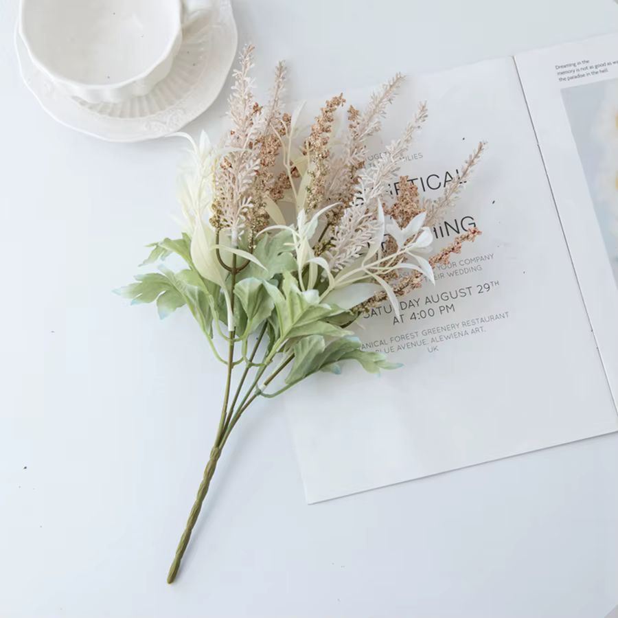Fleurs artificielles de lavande et de gypsophile pour bouquets de mariage, décorations de fête, de t