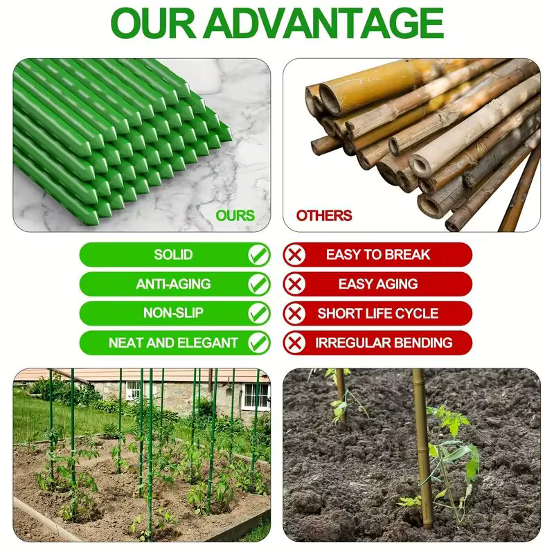 Piquets de support de plantes polyvalents, "Croissance robuste", treillis durable pour légumes et vi