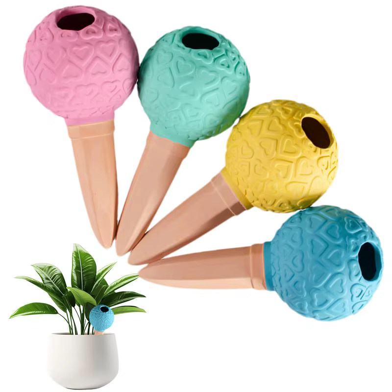 Système de Globes d'arrosage automatique pour plantes, 4 pièces, pour Pot de fleur, jardinage, point