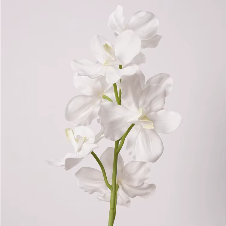 Fleur d'orchidée Vanda artificielle hydratante, 4 pièces/lot, décoration de mariage, fleurs Phalaeno